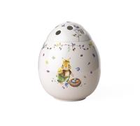 Villeroy & Boch Spring Fantasy Egg Vase, Easter Vase for Flowers, Perforated Colorful Easter Decoration, Rabbit Emma, Premium Porcelain Gift