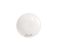 Villeroy & Boch - Statement Breakfast Plate Je T'Aime 21 x 21 x 2.5 cm, Porcelain Plate White