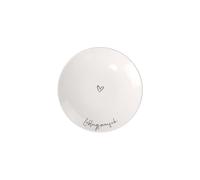 Villeroy & Boch - Statement Breakfast Plate Lieblingsmensch 21 x 21 x 2.5cm, Porcelain Plate White