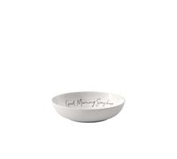 Villeroy & Boch - Statement Shallow Bowl Good Morning Sunshine, ⌀18 cm, Premium Porcelain, White