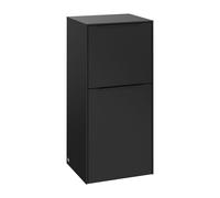 Villeroy & Boch Subway 3.0 - Side cabinet with 1 door & 1 drawer & hinges right 400x860x362mm volcano black/volcano black