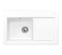 Villeroy & Boch Subway 45 1-Bowl Inset Ceramic Kitchen Sink, White Gloss (Rhd) - 677200R1
