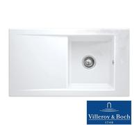 Villeroy & Boch Timeline 50 1.0 Bowl Ceramic White Kitchen Sink - NO WASTE