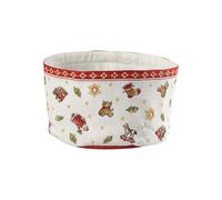 Villeroy & Boch Toy’s Delight Gobelin Basket, Bread Bag Maoffrom Cotton and Polyester, Machine Washable up to 40 Degree Celsius, Red/Multi-Coloured, 15 x 23 cm, One Size