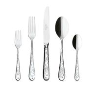 Villeroy & Boch - Toy's Delight 30-Piece Cutlery Set, Stainless Steel Cutlery Set for 6 People with Christmas Patterns, 6 Spoons, 6 Forks, 6 Knives, 6 Coffee Spoons and 6 Cake Forks, Dishwasher-Safe
