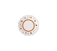 Villeroy & Boch - Toy's Delight Bread Plate Red and White, Microwave Safe, Christmas, Table, Plate, Premium Porcelain