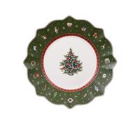 Villeroy & Boch - Toy's Delight Breakfast/Dessert Plate Green,White, Microwave Safe, Christmas, Table, Plate, Premium Porcelain