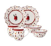 Villeroy & Boch Toys Delight Breakfast Set 6 Piece Santa Christmas