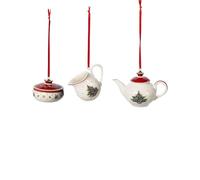 Villeroy & Boch Toy's Delight Christmas tree bauble coffee service 3 pieces White-red
