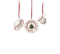 Villeroy & Boch Toy's Delight Christmas tree bauble service set 3 pieces White