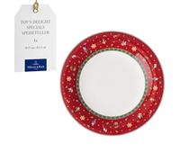 Villeroy & Boch - Toy's Delight Dinner Plate 27 cm Red, Dishwasher Safe, Microwave Safe, Flat Plate, Ceramic, Tableware, Dinnerware, Premium Porcelain