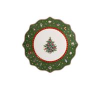 Villeroy & Boch - Toy's Delight Breakfast/Dessert Plate Green,White, Microwave Safe, Christmas, Table, Plate, Premium Porcelain