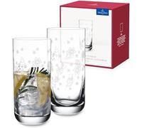 Villeroy & Boch - Toy's Delight Longdrink Glass Set with 2 Crystal Glass Drinking Glasses, Transparent, Dishwasher-Safe, Capacity 330 ml