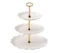 Villeroy & Boch - Toy’s Delight Royal Classic tiered stand, decorative premium porcelain tiered stand for biscuits, small pieces of cake and other baked goodies, white