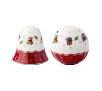 Villeroy & Boch - Toy's Delight salt and pepper shaker set multicoloured, microwave-safe, Christmas decoration for seasoning, shakers for salt and pepper Christmas, premium porcelain