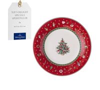 Villeroy & Boch - Toy's Delight Specials Breakfast Plate, Porcelain Dessert Plate, Small Plate with Christmas Motif, Christmas Tableware, Plate for Brunch, 21.5 cm Ø, Dishwasher-Safe, Microwave-Safe