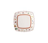Villeroy & Boch Salad Plate, Porcelain, Multi-Colour, 22 x 22 x 8 cm, White/Red, Breakfast