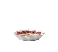 Villeroy & Boch - Toy's Fantasy Large Bowl, Large Porcelain Christmas Bowl, Toy Shop Pattern, Serving Bowl, Ceramic Bowl, deep Christmas Plate, White/Red, White/Red