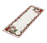 Villeroy & Boch - Toy's Fantasy tapestry runner XL, 49 x 143 cm, cotton and polyester table runner with festive Santa pattern, multicoloured, large, machine-washable