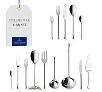 Villeroy & Boch Udine Cutlery for up to 12 People, 113 Pieces, Stainless Steel