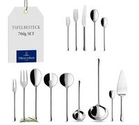 Villeroy & Boch Udine Cutlery for up to 12 People, 70 Pieces, Stainless Steel