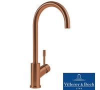 Villeroy & Boch Umbrella Brushed Copper Stainless Steel Kitchen Sink Mixer Tap