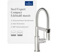 Villeroy & Boch VB-9273 00 LC, Kitchen Sink tap Steel Expert Compact, Brushed Steel