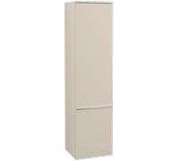 Villeroy & Boch Venticello - Tall cabinet with 1 door & hinges left 404x1546x372mm soft grey/soft grey