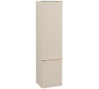 Villeroy & Boch Venticello - Tall cabinet with 1 door & hinges right 404x1546x372mm soft grey/soft grey