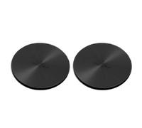 Villeroy-Boch Villeroy & Boch 2-Pack Brushed Stainless Steel 90mm Universal Strainer Waste Cover Cap (Black)