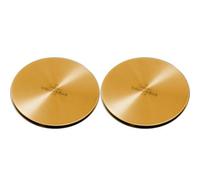 Villeroy-Boch Villeroy & Boch 90mm Brushed Gold Stainless Steel Universal Strainer Waste Cover Cap, 2 Pack