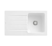 Villeroy-Boch Villeroy & Boch Architectura 860mm Ceramic 1-Bowl Kitchen Sink - Stone White, Inset/surface-Mounted (No Waste Included)