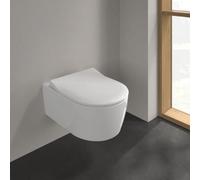 Villeroy-Boch Villeroy & Boch Avento Combi-Pack Wall-Hung Rimless Toilet With Slimseat & Aquareduct, White Alpin 5656Rs01