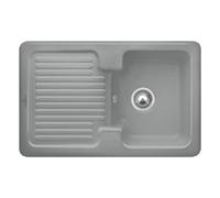 Villeroy-Boch Villeroy & Boch Condor 45 Stone 1-Bowl Ceramic Inset Kitchen Sink, 800 X 510 X 200 mm, Overflow
