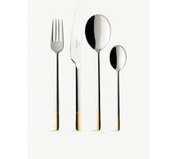 Villeroy & Boch Villeroy & Boch Ella Gold-Plated Stainless Steel Cutlery 70-Piece Set Silver And Gold