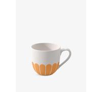 Villeroy & Boch - Fleur Soleil Espresso Cup Yellow, Dishwasher-Safe, Microwave-Safe, Cup for Espresso or Small Coffee, Small Coffee Cup Orange, Flower Pattern, Premium Porcelain