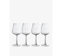 Red Wine Glasses Goblet Set Red Wine Dinner Cups - Rose Garden 4Pack