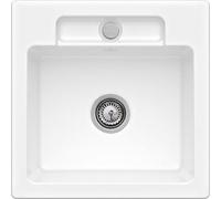 Villeroy-Boch Villeroy & Boch Siluet 50 S Flat 1.0 Bowl Ceramic Kitchen Sink - White, Undrilled (No Waste)