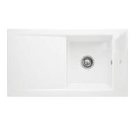 Villeroy-Boch Villeroy & Boch Timeline 50 Flat 1-Bowl Ceramic Kitchen Sink - Flush-Fit Inset, No Waste