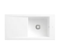 Villeroy-Boch Villeroy & Boch Timeline 60 1.0 Bowl Ceramic Kitchen Sink - Stone White, Inset, 1000 X 510 mm