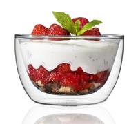 Villeroy & Boch Vivo CY0307 10.5 cm Double Walled Bowl - Set of 2 Borosilicate Glass Serving Bowl, Dishwasher Safe, Extremely Heat Proof and Scrape Resistant, Ideal for Serving Dips and Crisps