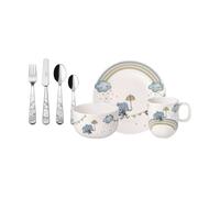 Villeroy & Boch Walk like an Elephant children's tableware and cutlery set 7 pieces