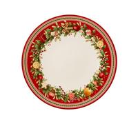 Villeroy & Boch Winter Bakery Delight Plate 27 cm, Porcelain, 27 x 27 x 0.1 cm (White / Red), Christmas Theme