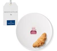 Villeroy & Boch - with Love Breakfast Plate Happy Birthday 21 x 21 x 2.5 cm, Premium Porcelain, Gift, Small Plate, Cake Plate, Salad Plate, Dessert Plate, Dishwasher- and Microwave-Safe