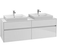 Villeroy en Boch Double Vanity Unit Collaro Wall-mounted 1600x500x548mm Glossy White C02400DH