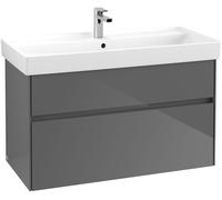 Villeroy en Boch Vanity Unit Collaro Wall-mounted 954x444x546mm Glossy Grey