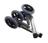 VILLFUL 1 Pair Walker Wheels with Brakes for Seniors Rear Rubber Caster Replacement Wheels for Mobility Aids Suitable for Rollators and Walkers