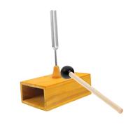 VILLFUL 1 Set Acoustic Resonance Fork for Physics Experiments Wooden Resonator Enhances Sound Waves for Middle School Science Education Versatile Vibration Tool for Classroom Learning