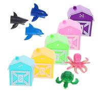 VILLFUL 1 Set Ocean Themed Finger Puppets for Montessori Counting Sorting Animal Puppets Educational Sensory Play for Develops Creativity Parent Bonding