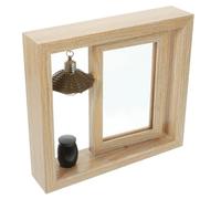 VILLFUL 1 Set Rotating Photo Frame Urn Urns for Human Ashes Mini Rotating Keepsake Ash Photo Frame Small Cremation Memorial Mini Memorial Bedroom Decor Metal